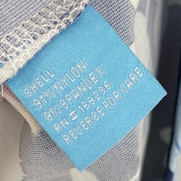 J. McLaughlin Sophia Catalina Cloth Dress XS Blue Coastal Lighthouse Floral 18 - Picture 7 of 8